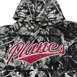 Paper Planes Forest Love Hoodie Pullover Camo Jay Z Leather Embroidered Mens Med